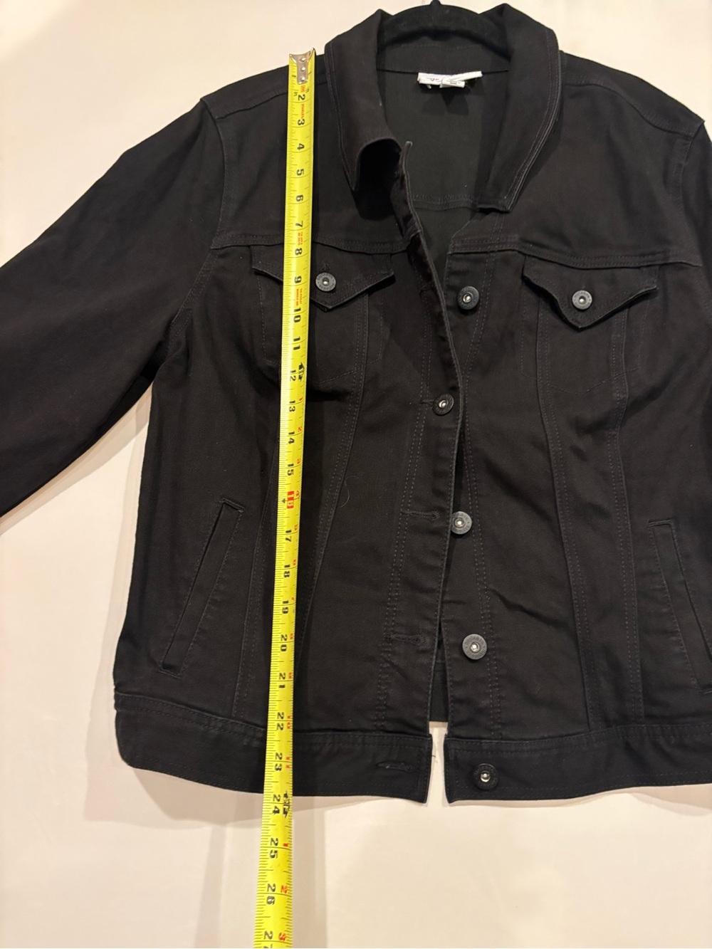 Style & Co. Black Denim Jean Jacket for Women - Picture 5 of 9